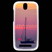 Coque HTC One SV Couché de soleil en mer 50