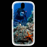 Coque HTC One SV Plongeur en mer 10
