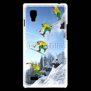 Coque LG Optimus L9 Ski freestyle en montagne 20