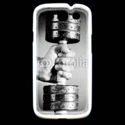 Coque Samsung Galaxy S3 Passion Musculation en noir et blanc