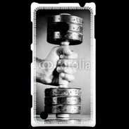 Coque Nokia Lumia 720 Passion Musculation en noir et blanc