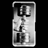 Coque Blackberry Z10 Passion Musculation en noir et blanc