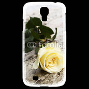 Coque Samsung Galaxy S4 Belle rose Jaune 50