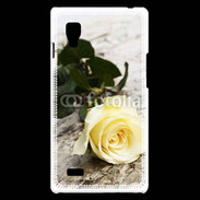 Coque LG Optimus L9 Belle rose Jaune 50