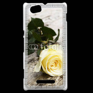 Coque Sony Xperia M Belle rose Jaune 50