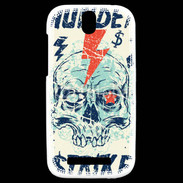 Coque HTC One SV Tête de Mort Thunder Strike