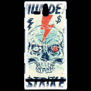 Coque Sony Xperia U Tête de Mort Thunder Strike