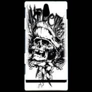 Coque Sony Xperia U Tête de mort Vie de Pirates