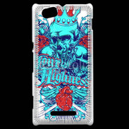 Coque Sony Xperia M Tête de Mort Your Highness