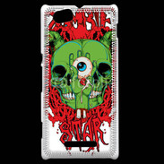 Coque Sony Xperia M Tête de Mort Zombie 15