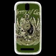 Coque HTC One SV Tête de Mort Army of God