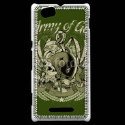 Coque Sony Xperia M Tête de Mort Army of God