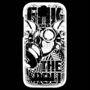 Coque HTC One SV Tête de Mort Police