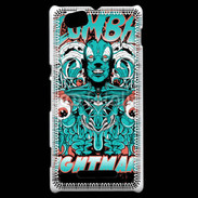 Coque Sony Xperia M Tête de Mort Zombie 25