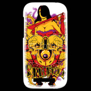 Coque HTC One SV Tête de Mort Sinful