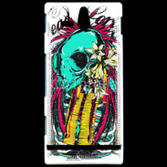 Coque Sony Xperia U Tête de Mort Dead Serious