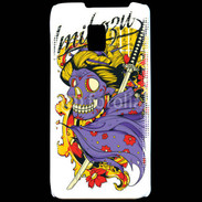 Coque LG P990 Tête de Mort Samouraï