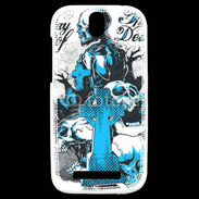 Coque HTC One SV Tête de Mort Day Dead