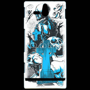 Coque Sony Xperia U Tête de Mort Day Dead