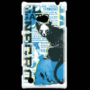 Coque Nokia Lumia 720 Tête de Mort Chat noir
