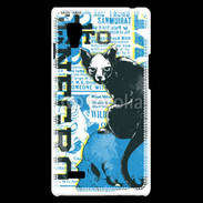 Coque LG Optimus L9 Tête de Mort Chat noir