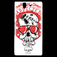 Coque Sony Xperia Z Tête de Mort Bug Addicted