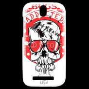 Coque HTC One SV Tête de Mort Bug Addicted