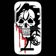 Coque HTC One SV Tête de Mort Bloody