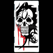 Coque Sony Xperia U Tête de Mort Bloody