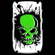 Coque Blackberry 8520 Tête de mort en vert et noir