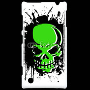 Coque Nokia Lumia 720 Tête de mort en vert et noir