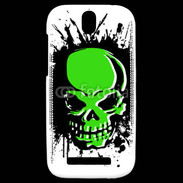 Coque HTC One SV Tête de mort en vert et noir