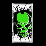Coque Nokia Lumia 520 Tête de mort en vert et noir