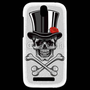 Coque HTC One SV Tête de Mort avec classe