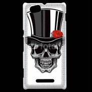 Coque Sony Xperia M Tête de mort classe 5