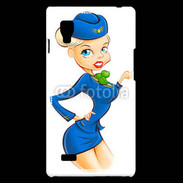 Coque LG Optimus L9 Hôtesse de l'air