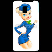 Coque LG P990 Hôtesse de l'air