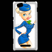 Coque Sony Xperia M Hôtesse de l'air