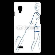Coque LG Optimus L9 Hôtesse de l'air 2