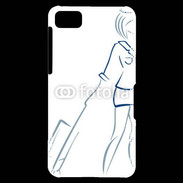 Coque Blackberry Z10 Hôtesse de l'air 2