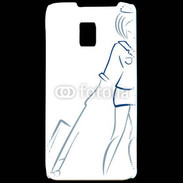 Coque LG P990 Hôtesse de l'air 2