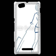 Coque Sony Xperia M Hôtesse de l'air 2