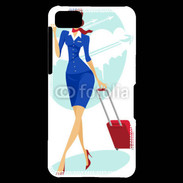 Coque Blackberry Z10 Hôtesse de l'air 3