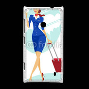 Coque Nokia Lumia 520 Hôtesse de l'air 3