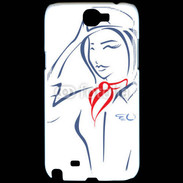 Coque Samsung Galaxy Note 2 Hôtesse de l'air 4