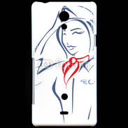Coque Sony Xperia T Hôtesse de l'air 4