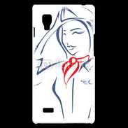 Coque LG Optimus L9 Hôtesse de l'air 4