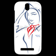 Coque HTC One SV Hôtesse de l'air 4