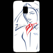 Coque LG P990 Hôtesse de l'air 4