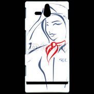 Coque Sony Xperia U Hôtesse de l'air 4